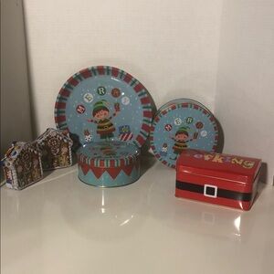 Festive Holiday Tin Set - Elves